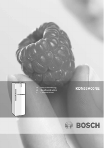 Kullanım kılavuzu Bosch KDN53A00NE Donduruculu buzdolabı