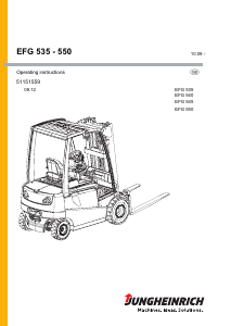 Manual Jungheinrich EFG 535 Forklift Truck