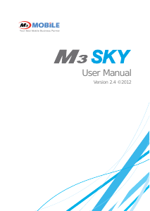 Handleiding M3 Mobile Sky Mobiele telefoon