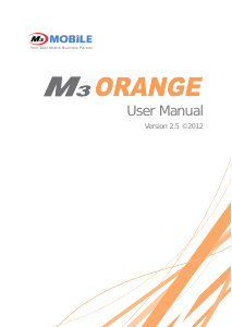 Handleiding M3 Mobile Orange Mobiele telefoon