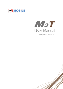 Handleiding M3 Mobile T Mobiele telefoon