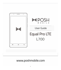 Manual Posh L700 Equal Pro LTE Mobile Phone