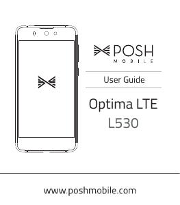 Manual Posh L530 Optima LTE Mobile Phone