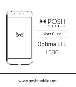 Bruksanvisning Posh L530 Optima LTE Mobiltelefon