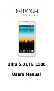 Manual Posh L500 Ultra 5.0 LTE Mobile Phone