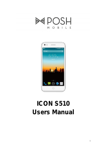 Manual Posh S510 Icon Mobile Phone