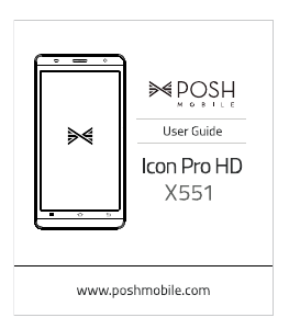 Manual Posh X551 Icon Pro HD Mobile Phone