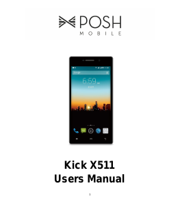 Manual Posh X511 Kick Mobile Phone