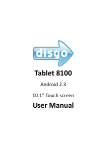 Handleiding Disgo 8100 Tablet