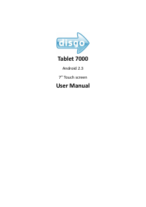 Manual Disgo 7000 Tablet
