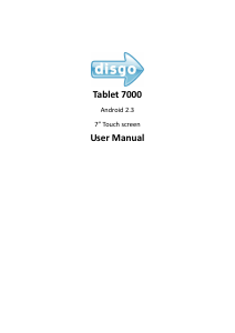 Handleiding Disgo 7000 Tablet