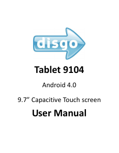Manual Disgo 9104 Tablet