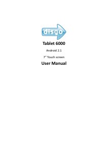 Handleiding Disgo 6000 Tablet