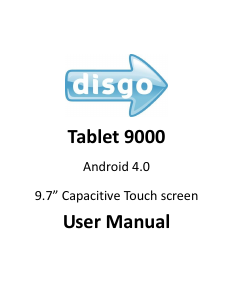 Handleiding Disgo 9000 Tablet