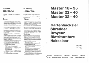 Bedienungsanleitung AL-KO Master 18-35 Gartenhäcksler