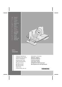 Handleiding Siemens MS63000 Snijmachine