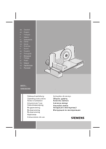 Bruksanvisning Siemens MS70002 Skärmaskin