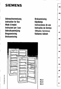 Manual de uso Siemens KS30R420GB Refrigerador