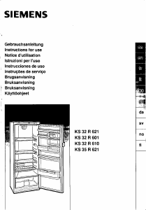 Manual Siemens KS32R621 Refrigerator