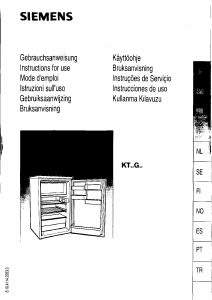 Bedienungsanleitung Siemens KT14G01NE Kühlschrank