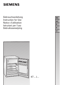 Manuale Siemens KT14L120FF Frigorifero