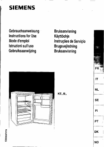 Manual Siemens KT14R31 Refrigerator
