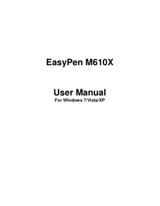 Manual Genius EasyPen M610X Pen Tablet