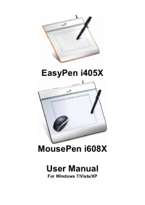 Manual Genius MousePen i608X Pen Tablet