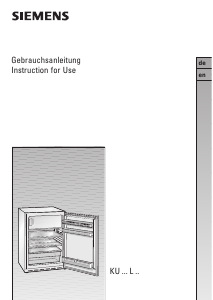 Manual Siemens KU14L120 Refrigerator