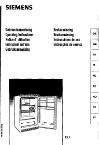 Manual de uso Siemens KU14N81 Refrigerador