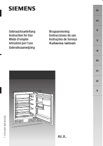 Mode d’emploi Siemens KU15R05GB Réfrigérateur