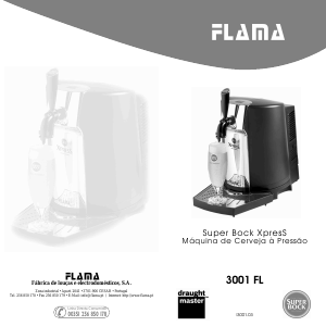 Manual Flama 3001 FL Super Bock ExpresS Dispensador de bebidas