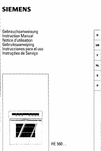 Manual Siemens HE56040 Fogão