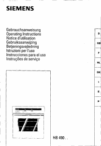 Manuale Siemens HB49050IL Forno