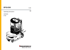 Manual Jungheinrich EFG D30 Forklift Truck