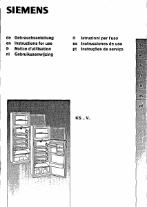 Manual Siemens KS29V600 Fridge-Freezer