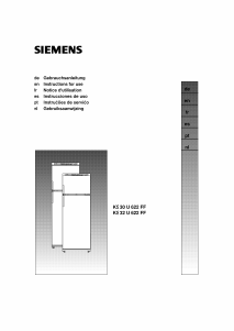 Manual de uso Siemens KS32U622FF Frigorífico combinado