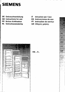 Mode d’emploi Siemens KS33V15IE Réfrigérateur combiné