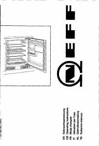 Bedienungsanleitung Neff K4315X0 Kühlschrank