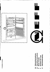 Manual Neff K5725X0 Refrigerator