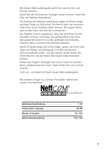 Mode d’emploi Neff H5530N0 Micro-onde