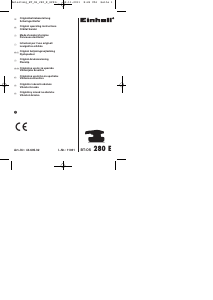 Manual Einhell BT-OS 280 E Orbital Sander