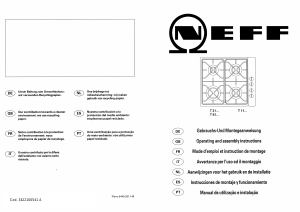 Manual de uso Neff T2118C1EU Placa
