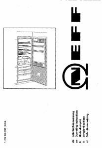 Mode d’emploi Neff K4255X1GB Réfrigérateur combiné