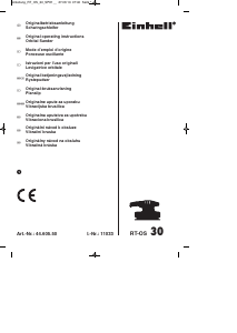 Bruksanvisning Einhell RT-OS 30 Planslip