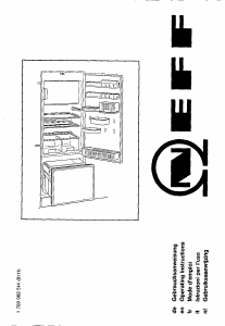 Mode d’emploi Neff K5665X2 Réfrigérateur combiné