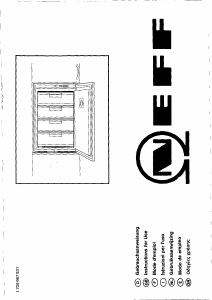 Manuale Neff G4523X0 Congelatore