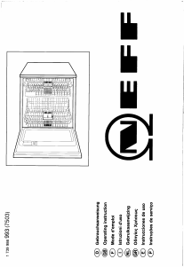 Manual Neff S4262W0GB Dishwasher