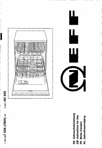 Manual Neff S4430B0GB Dishwasher