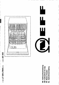 Manual Neff S4430W0 Dishwasher